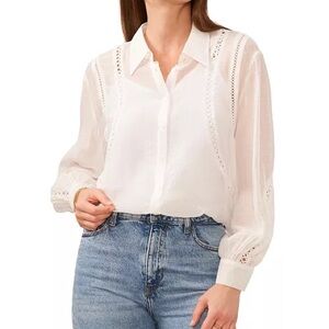 Vince Camuto Classic White Blouse XL NWT
